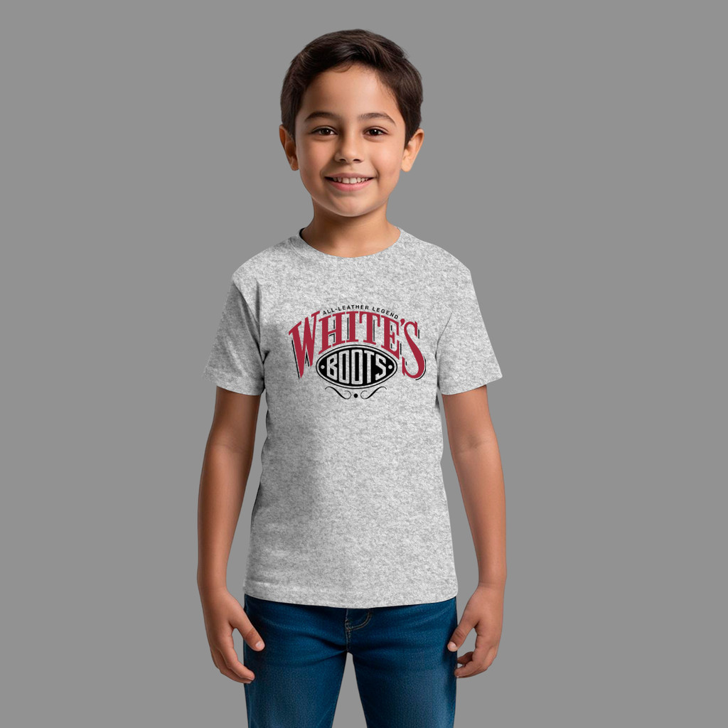 Camiseta Infantil Masculina Streetwear Moda De Rua Confortável Gola Redonda Whites