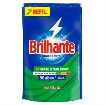 Sabão Líquido Brilhante Higiene Total Refil 900ml - Embalagem com 12 Unidades em Oferta na Shopee