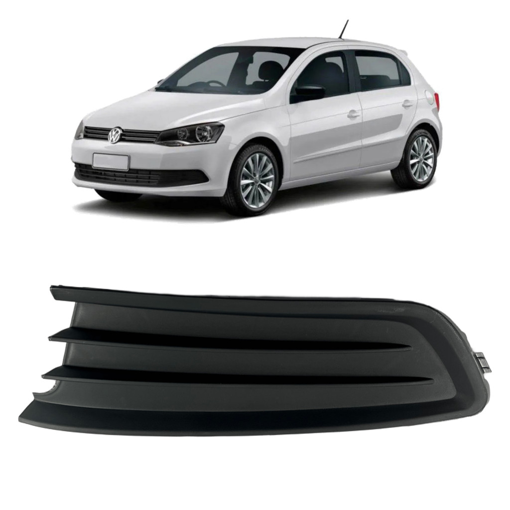 Moldura Grade Para-choque Gol G6 S/furo Milha Esquerdo
