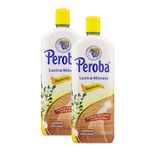 Kit 2 Lustra Móveis Jasmim Peroba Frasco 500ml