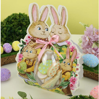 10 Lembrancinha Cinta com Blister Coelhos Ovo 250g  4005  ( PASCOA JANGO ) em Oferta na Shopee