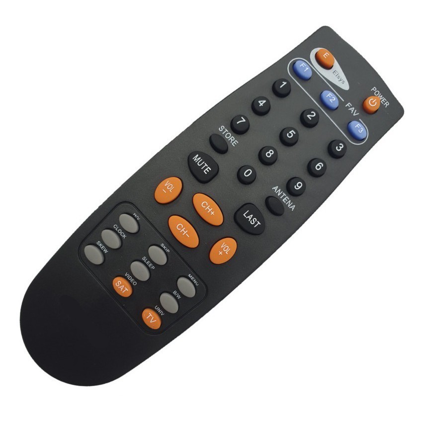 Controle Remoto Receptor Parabólica Elsys 2,0/preto novo