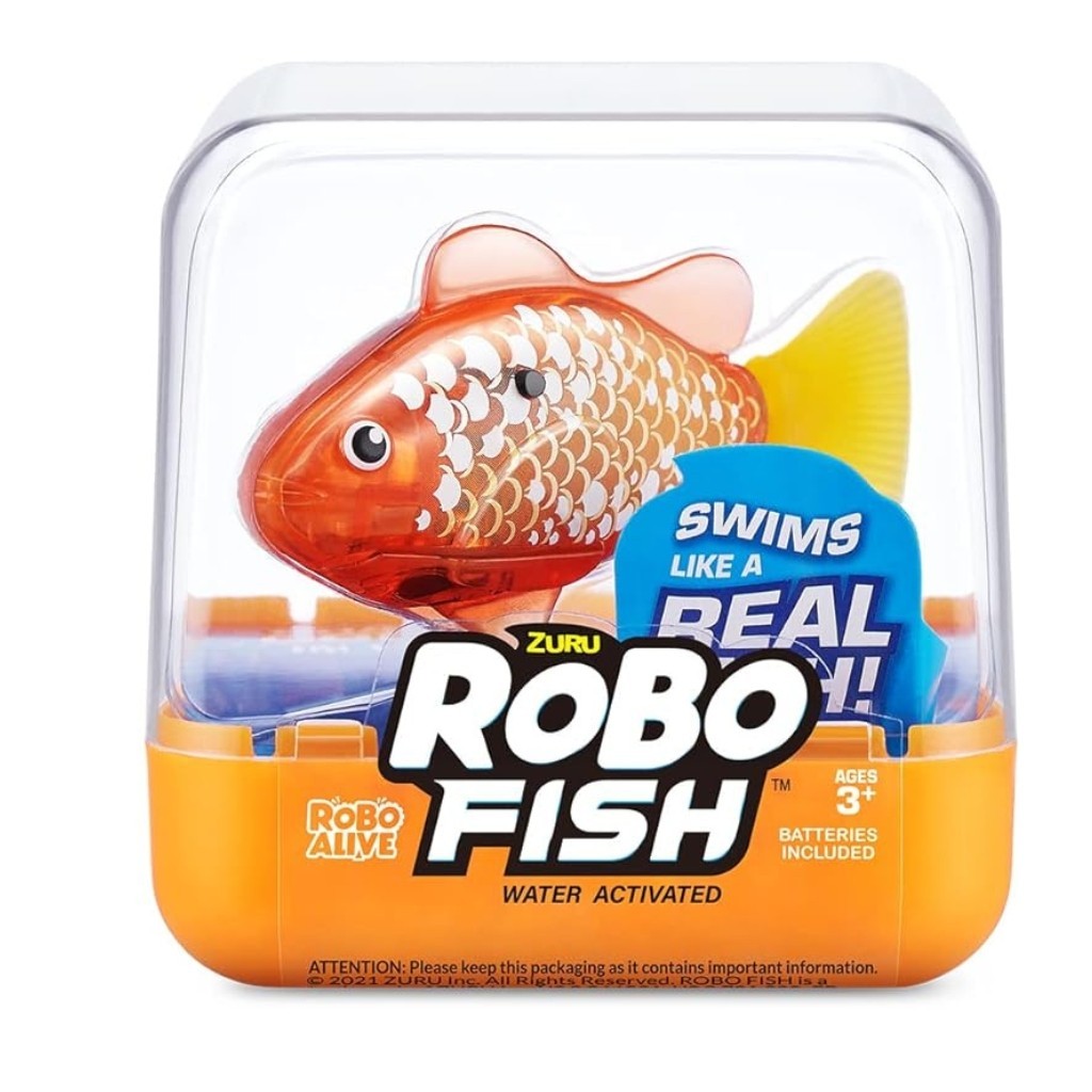 Robo Alive Zuru Robo Fish Laranja Malhado F0084-8G - Fun