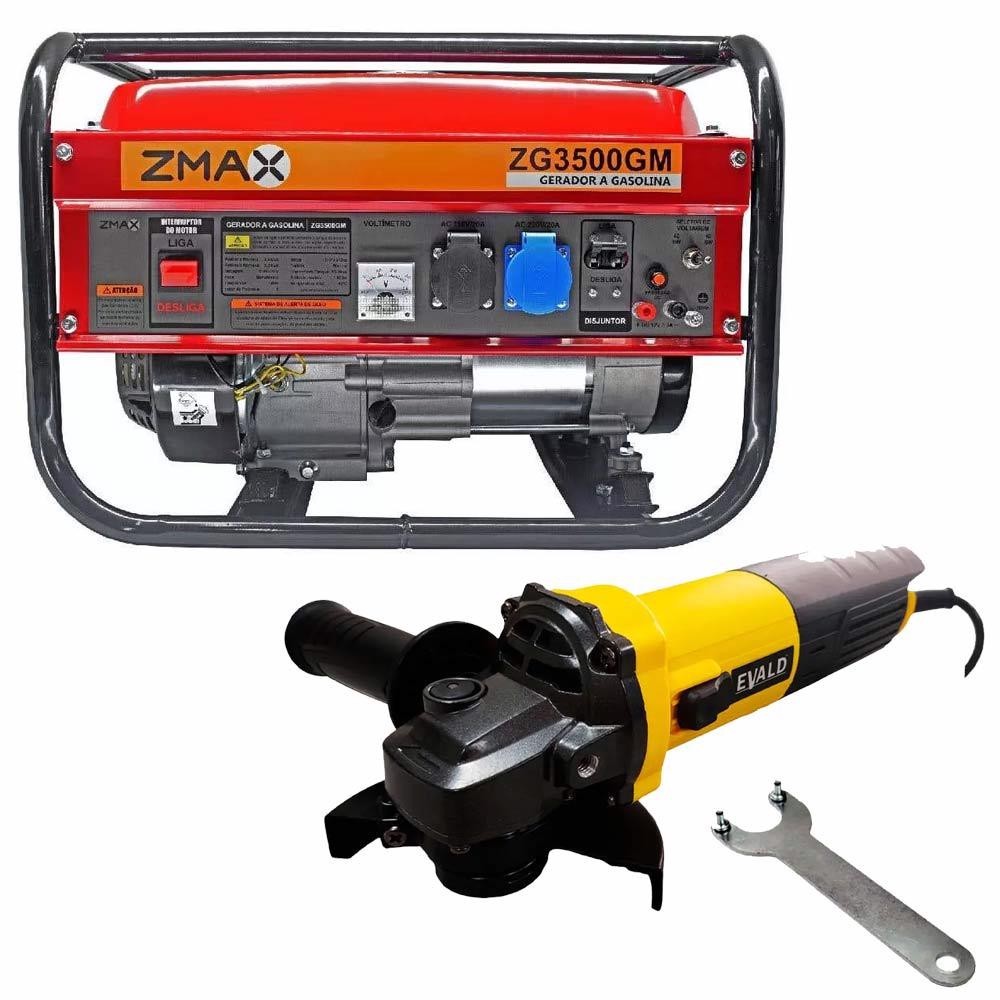 Gerador a Gasolina 3,5 KVA 4 Tempos Bivolt ZMAX em Oferta na Shopee