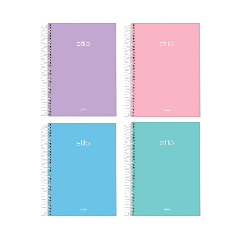 Caderno Espiral Pequeno Tom pastel 80 folhas 140mm x 200mm JANDAIA em Oferta na Shopee