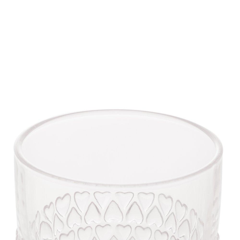Taça para Água Lyor Coração de Cristal Incolor 330ml - Home & Living