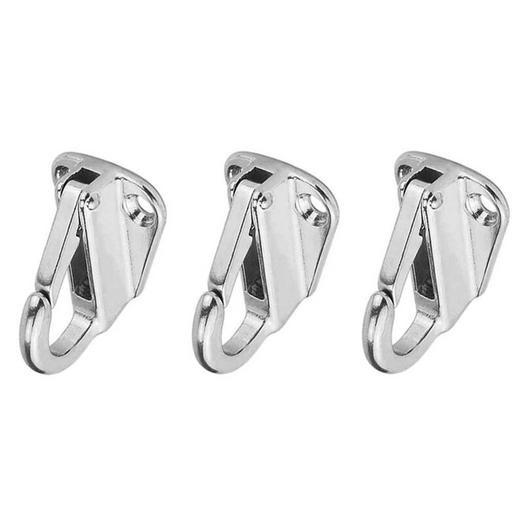 Suporte Defensa Em Inox Engate Rápido Tipo Mosquetão Kit 3