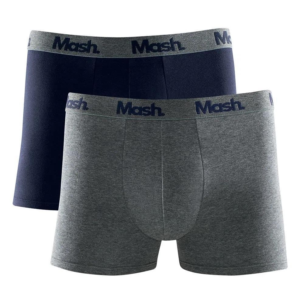 Kit 2 Cueca Boxer Cotton Mash Masculina Cós Elástico - Men Clothes