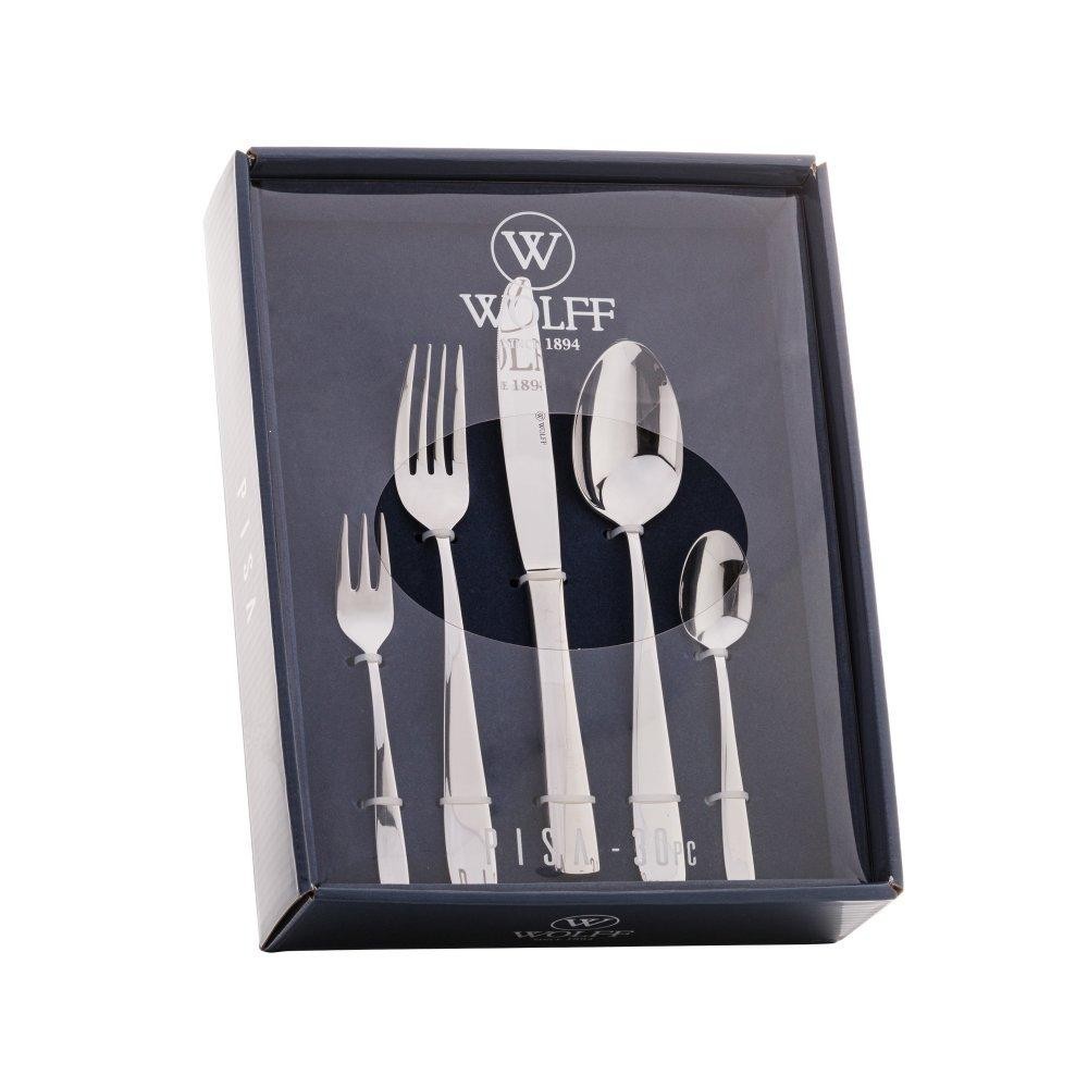 Faqueiro 30 Peças Wolff Pisa de Aço Inox em Oferta na Shopee