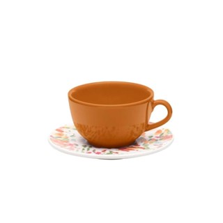 Xícara Grande 200 Ml Com Pires Oxford Unni Monet em Oferta na Shopee