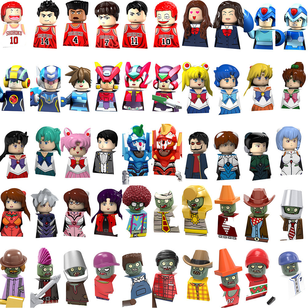 Blocos De Construção Figuras Brinquedo colecao de personagens PG1131 PG1132 PG1133