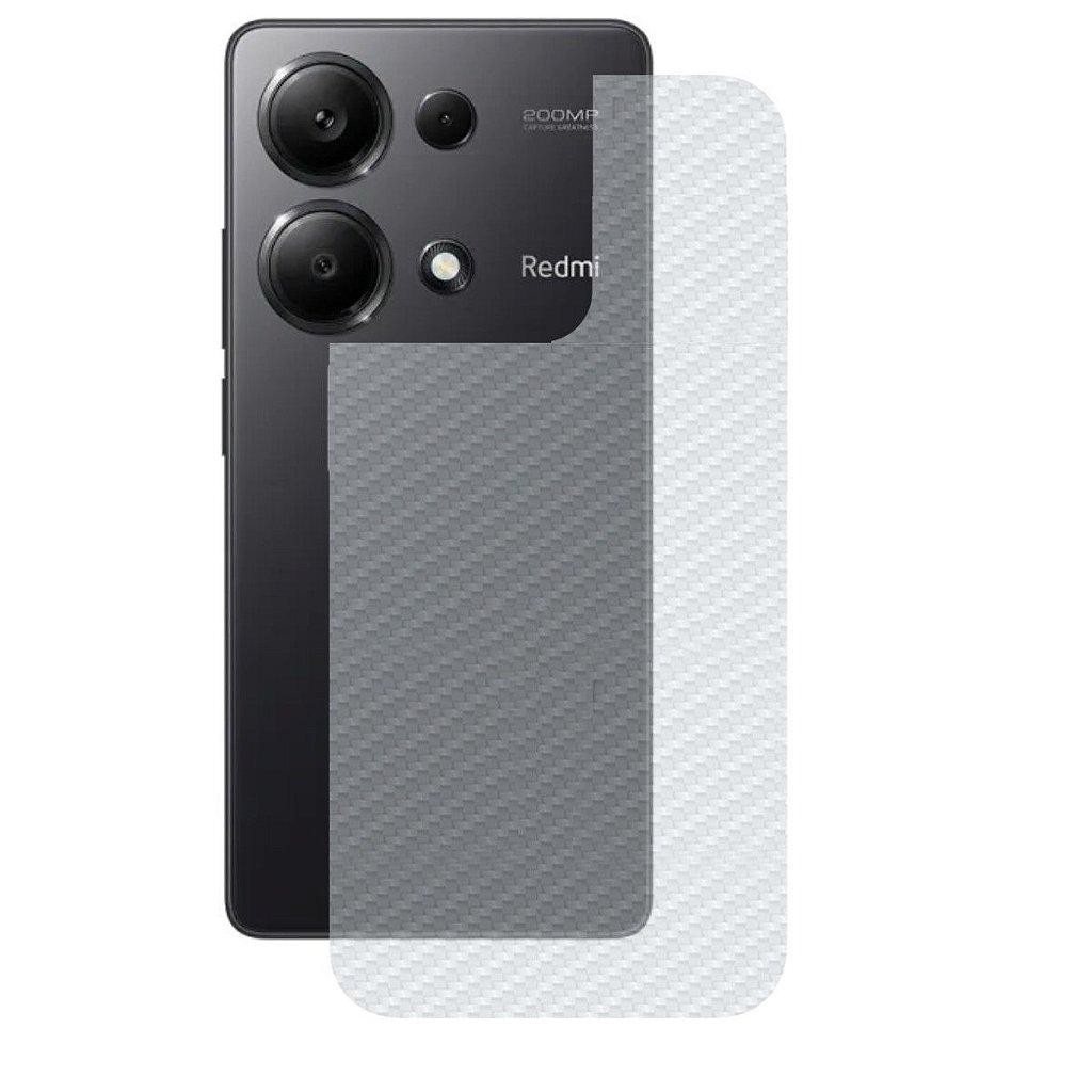 Película para Xiaomi Redmi Note 13 Pro - Traseira de Fibra de Carbono - Gshield em Oferta na Shopee