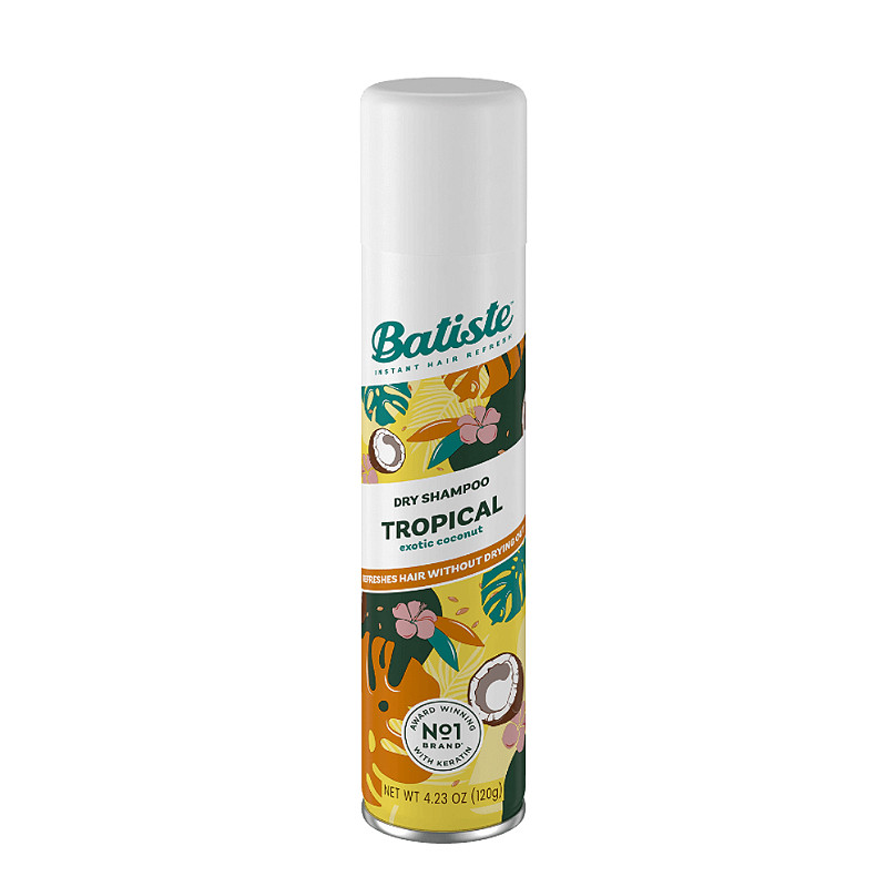 Shampoo a Seco Batiste Tropical Fragrance - 200ml / 120g - Dry Shampoo
