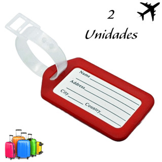 2 Unidades Etiquetas Tag de Identificação Mala Bagagem Viagem - Travel Luggage Tag