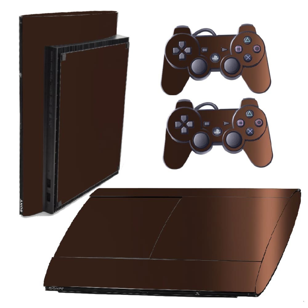 Skin PS3 Super Slim Playstation Adesivo Película Protetora Sticker Metalico Malbec