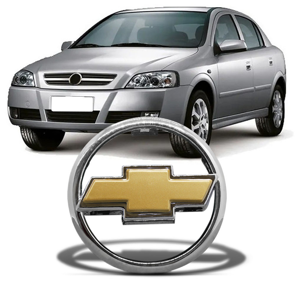 Emblema Gm da Grade Dianteira Astra 99 2000 2001 2002 Dourado