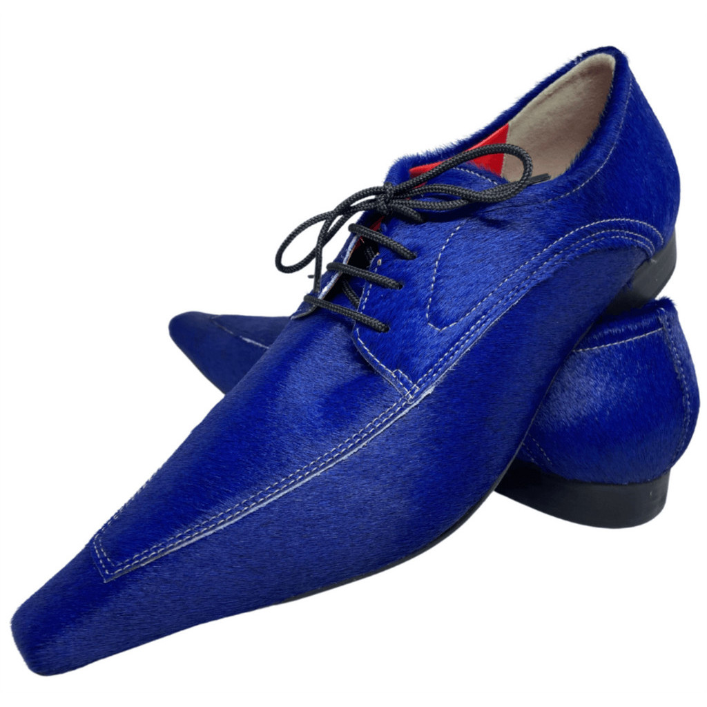 Sapato Masculino Italiano em Couro Social Executivo Azul 546