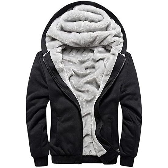 Jaqueta Masculina Liso Capuz Forro Moletom Corta Vento CANGURU CASACO FRIO BOBOJACO BOMBER