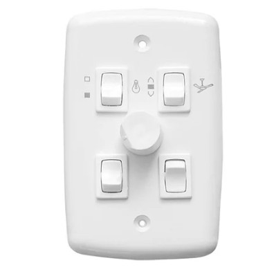 CHAVE ROTATIVA  BIV 3 LAMPADAS ESPELHO 302 RIMA