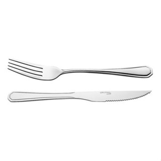 Jogo Garfo Faca  Inox  12 Peças Bar/restaurante Bufffet em Oferta na Shopee