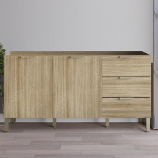 Balcão Gabinete para Pia sem Tampo 160cm Charm Z06 Freijó - Mpozenato em Oferta na Shopee