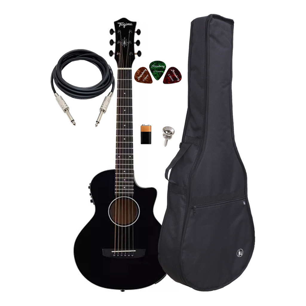 Violao Artistic Cutaway Eq Aço All Sapele Safir C/ Capa em Oferta na Shopee