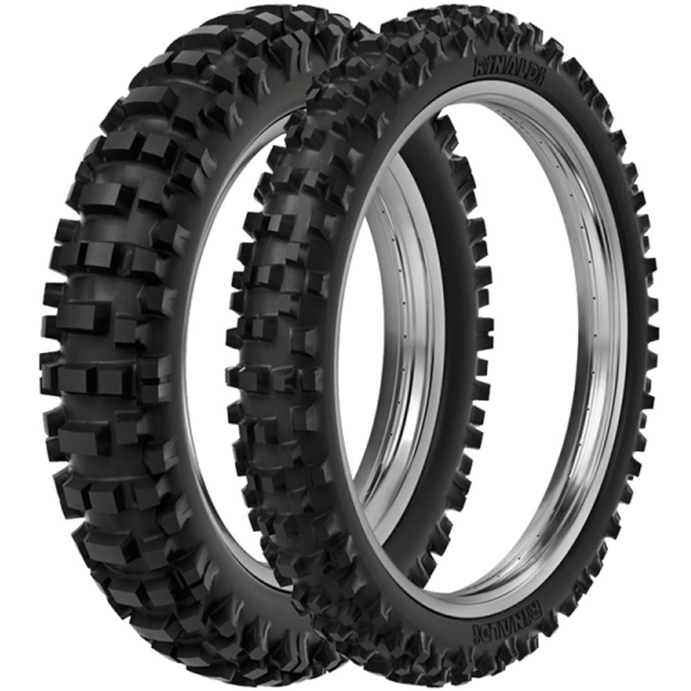 Par Pneu Cr 125 Yz 125 Yz 250 90/90-21 + 100/90-19 Rmx35 Rinaldi
