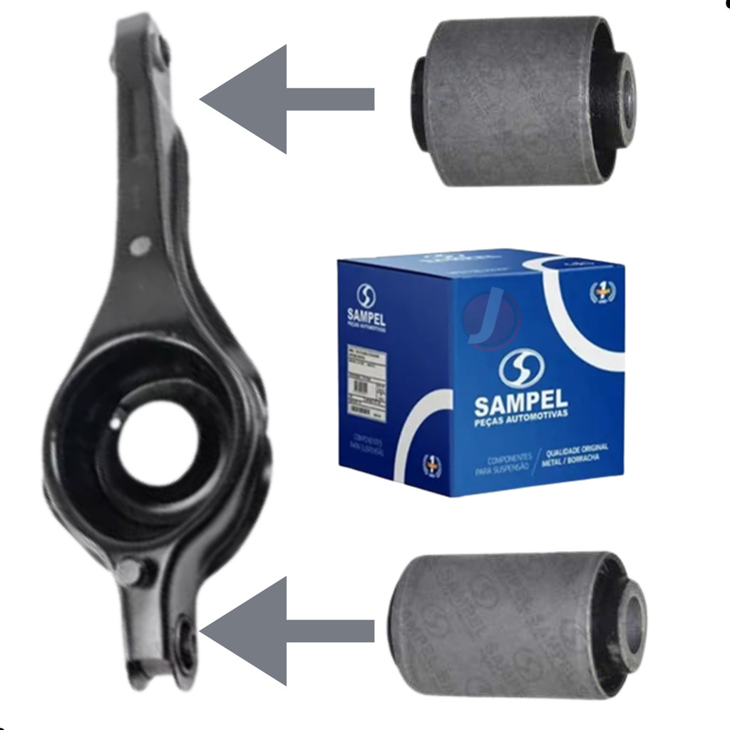 Par Bucha da Bandeja Traseira Inferior Ford Focus 00 a 2013