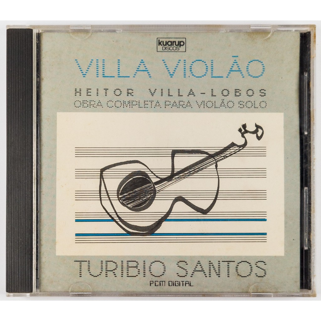 CD Turibio Santos Villa Violão Obra Completa Violão Solo