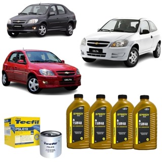 Kit Troca De Oleo E Filtro Celta Prisma 1.0 1.4 15w40 Semisintetico API SL revisão original GM em Oferta na Shopee