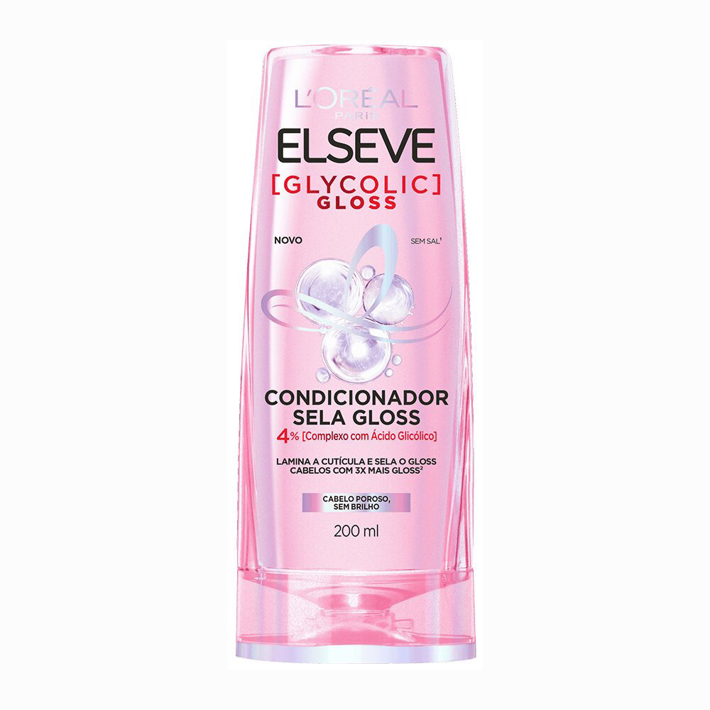 CONDICIONADOR GLYCOLIC SELA GLOSS ELSEVE 200ML - Beauty