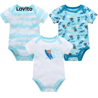 Lovito Casual Body com Estampa Geométrica para Bebês LCC06038