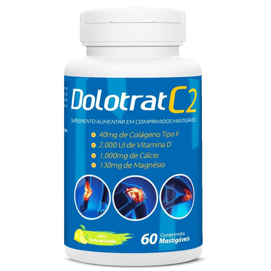 COLAGENO TIPO 2 COM VITAMINA D + MAGNESIO + CALCIO 60CPS