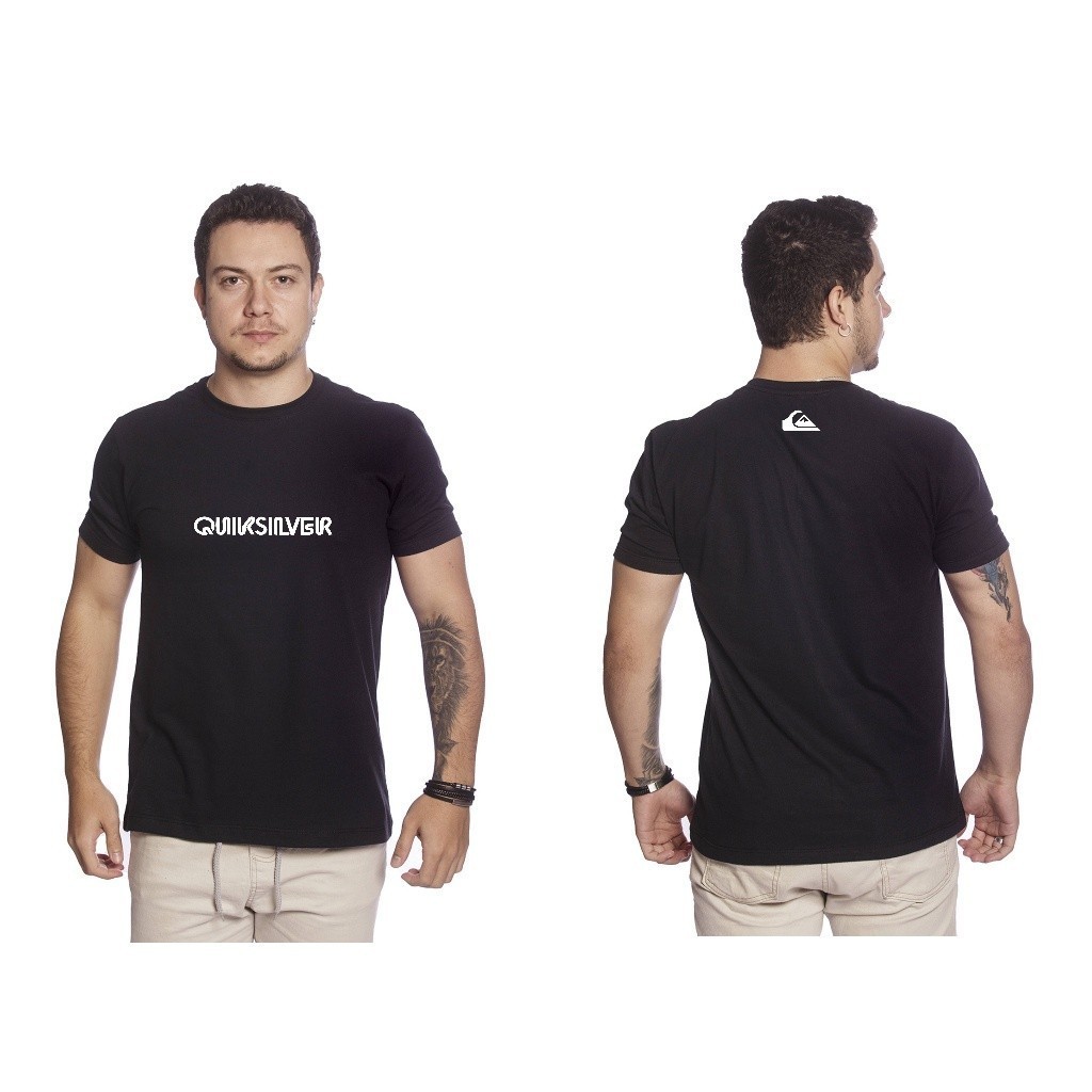 Camiseta Masculina Algodão Camisa Masculina Algodão Quiksilver Camisa Malha Alta Qualidade Promoção - Gratitude