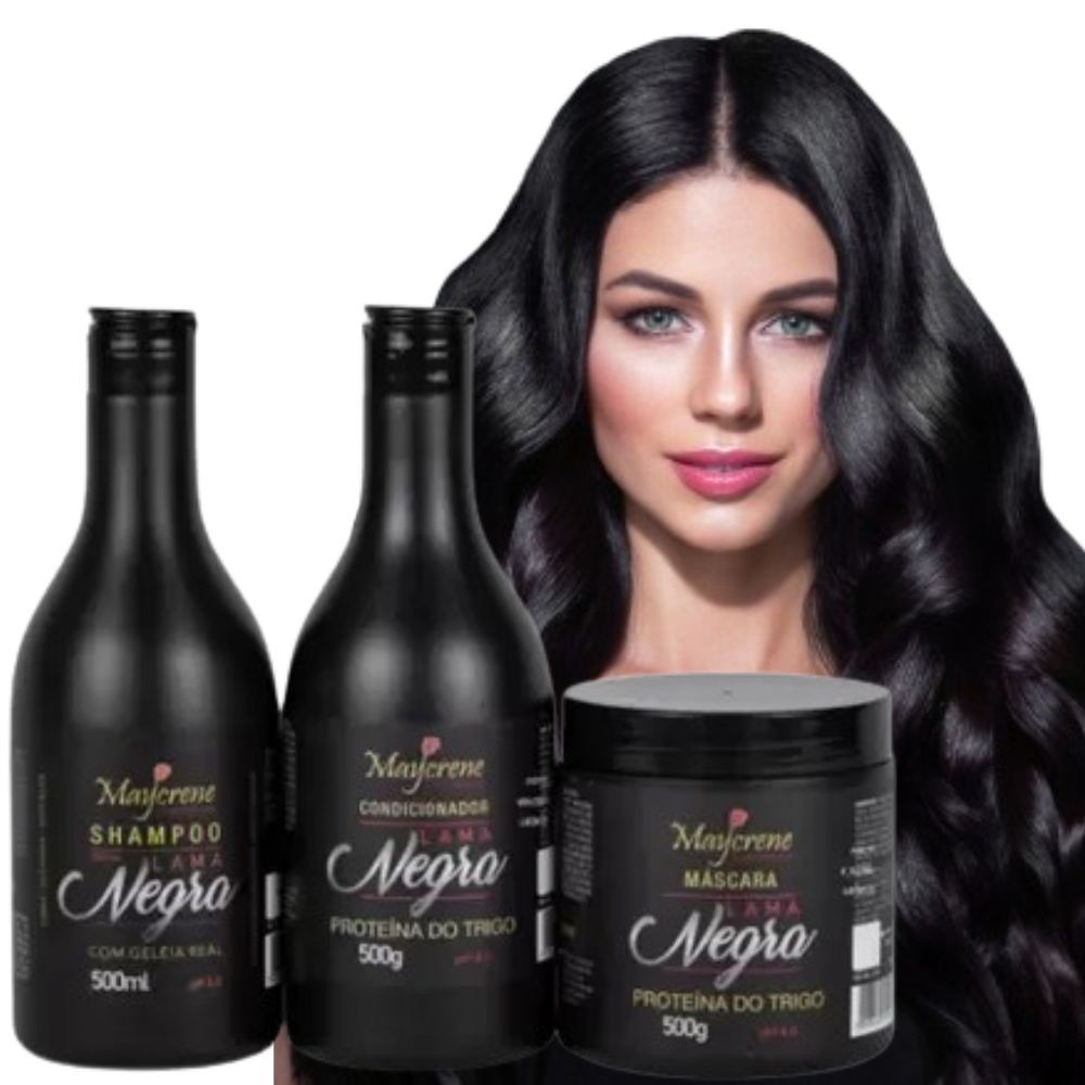 Matizador Preto Shampoo Cabelo Lama Negra Tons Escuros Ativador em Oferta na Shopee