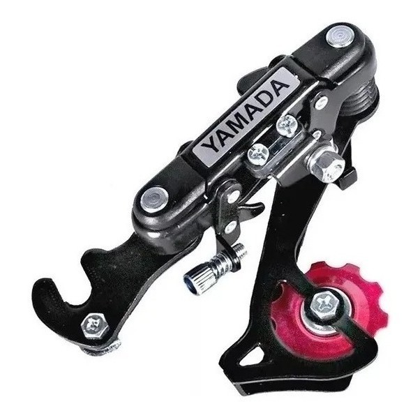 CAMBIO TRASEIRO BICICLETA COM GANCHEIRA PRETO 6V E 7V YAMADA · foto 2