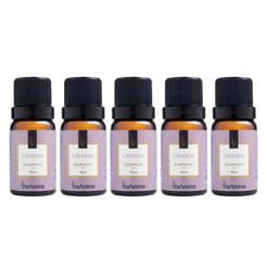 5 Essências Aromatizador Difusor Elétrico 10ml Via Aromas