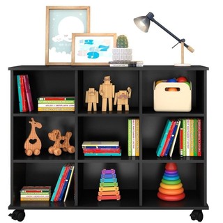 Nicho Organizador Multifuncional com Rodízios Toys Q01 Preto - Mpozenato em Oferta na Shopee