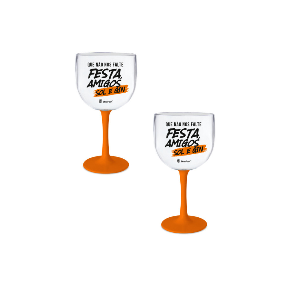 Taça Plástica para Festas - Drinks Coquetéis Gin 580 ml Marca Brasfoot – Tema  Festa, Amigos, Sol e Gin