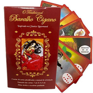 O Tradicional Baralho Cigano 36 cartas + Plastificado Manual + Lembrança D