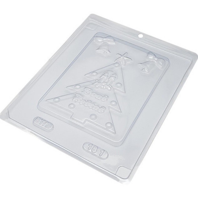 Forma Simples Placa Arvore De Natal CÓD181 - Em Acetato BWB