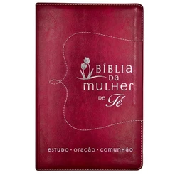 Bíblia Da Mulher De Fé | Nvi | Estudo Oração Comunhão | Couro Soft Vermelho | Thomas Nelson Brasil