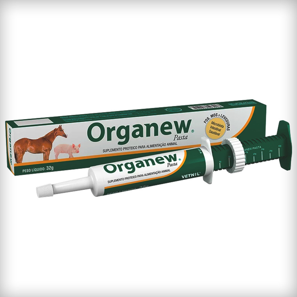 Organew Forte Probiótico + Prebiótico Vetnil Pasta Suplemento Vitamínico - 32 g em Oferta na Shopee