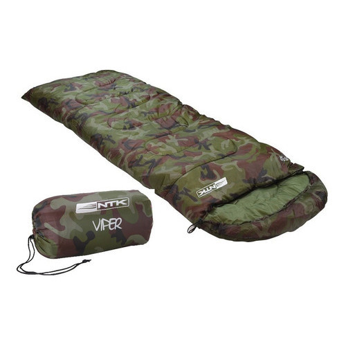 Saco De Dormir Viper Nautika 5 A 12ºc Capuz E Impermeável Cor Camuflado
