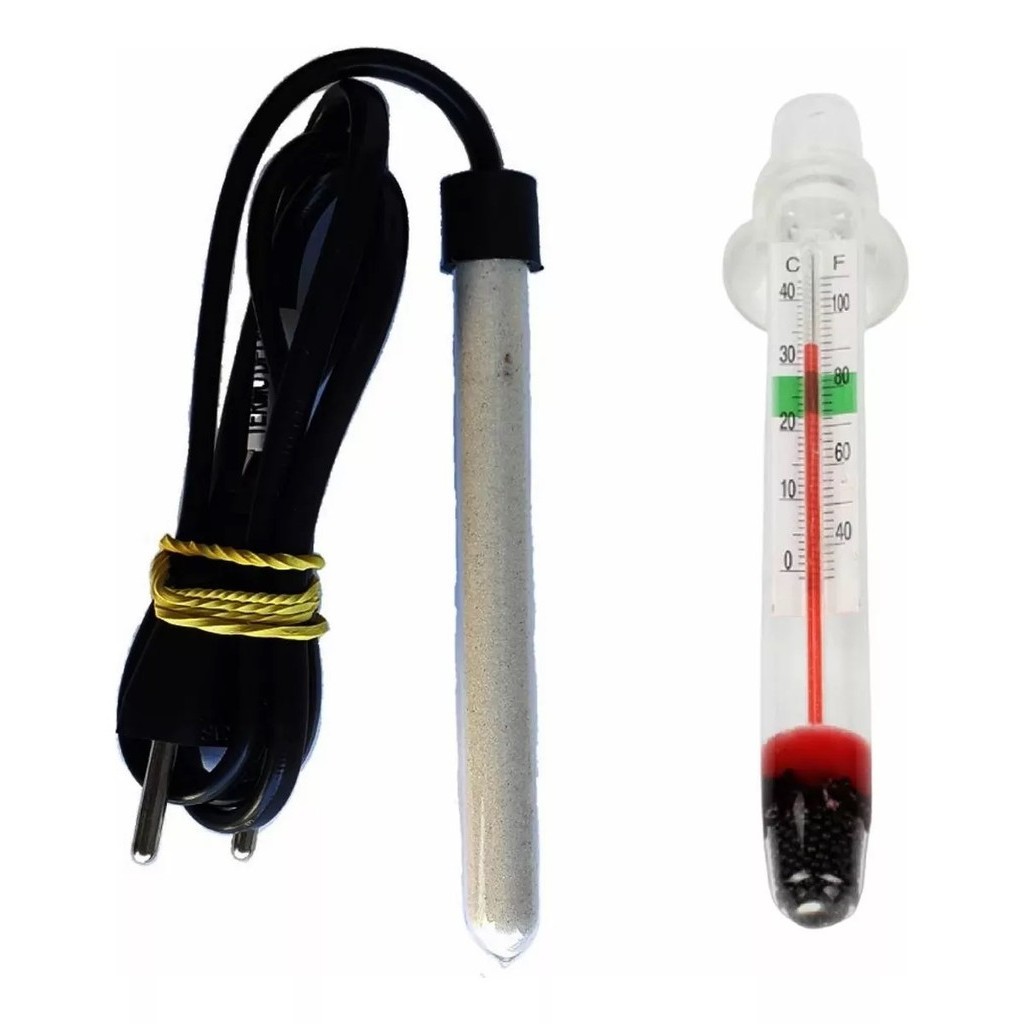 Aquecedor Para Peixe 10w + Termômetro Aquário Pequeno 110V em Oferta na Shopee