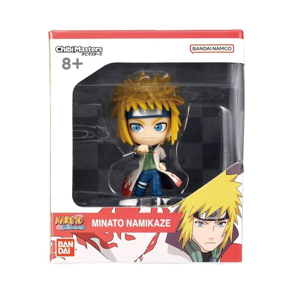 Naruto Bandai Boneco Chibi Minato Master Colecionavel Action Figure Figura De Ação