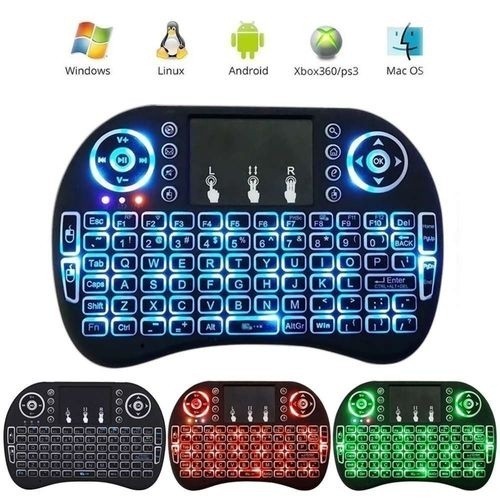 Mini Teclado Com Iluminação Para Smart Tv, Tablet, Xbox360/Ps3 MINI KEY