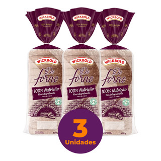 Kit C/ 3 Pães Do Forno Vegano Wickbold 100% Nutrição 500g em Oferta na Shopee