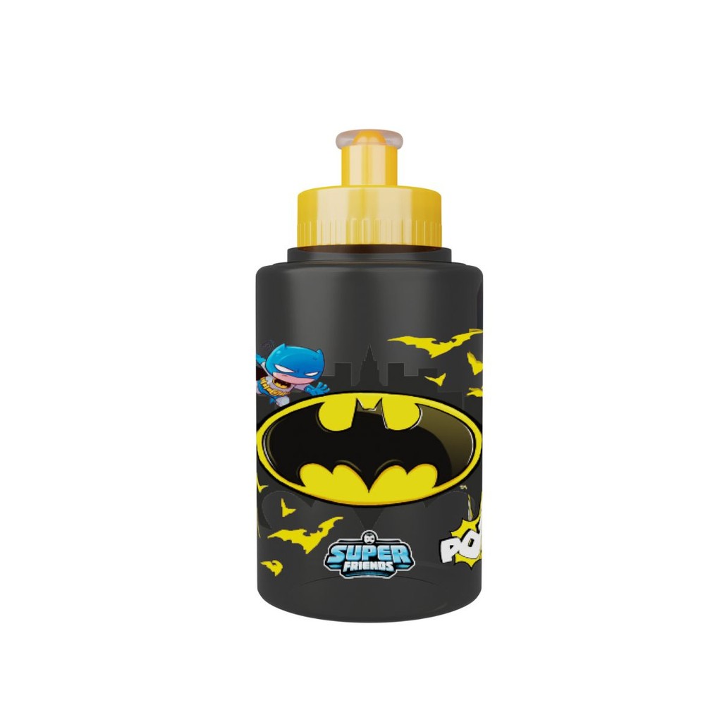 Squeeze DC Super Friends Batman Infantil Menino 340ml em Oferta na Shopee