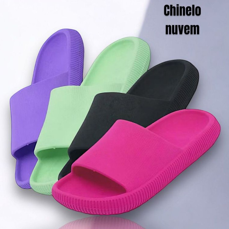 Chinelo Nuvem Feminino Slide Leve Super Confortável Ortopédico Unissex Masculino 27 AO 40